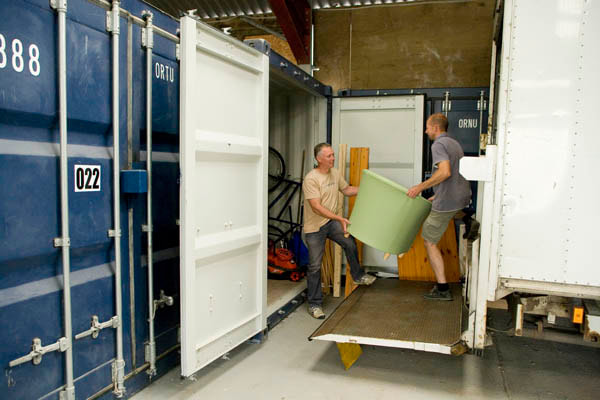 Drive up access to 10ft container storage units